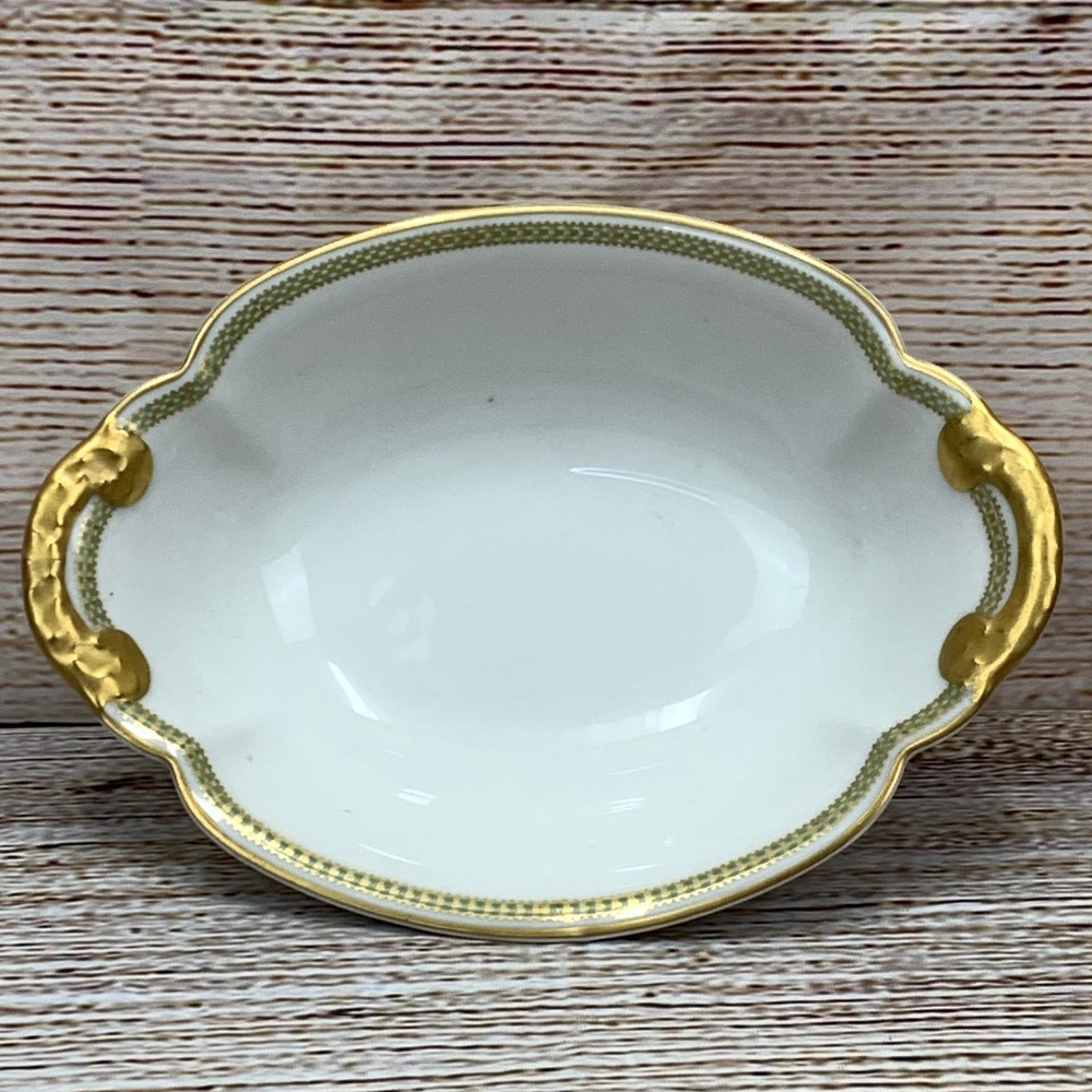 Theodore Haviland‎ Limoges France Gold Accent Scalloped Dish